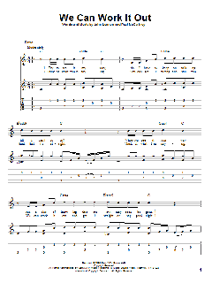 We Can Work It Out von The Beatles (Download) 