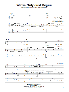 We've Only Just Begun von The Carpenters (Download) 