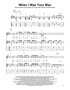 When I Was Your Man von Bruno Mars (Download) 