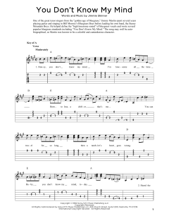 You Don't Know My Mind von Jimmie Skinner (Download) 