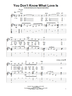 You Don't Know What Love Is von Carol Bruce (Download) 