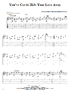 You've Got To Hide Your Love Away von The Beatles (Download) 