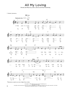 All My Loving von The Beatles (Download) 