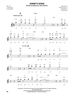 Annie's Song von John Denver (Download) 