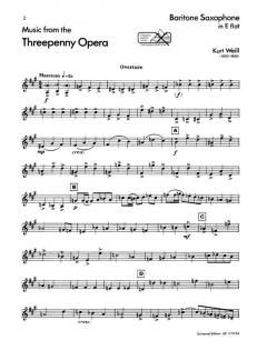 Musik aus der Dreigroschenoper von Kurt Weill 