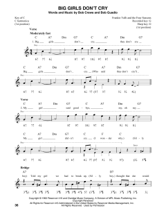 Big Girls Don't Cry von The Four Seasons (Download) 