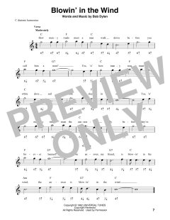 Blowin' In The Wind von Bob Dylan (Download) 