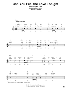 Can You Feel The Love Tonight von Elton John (Download) 