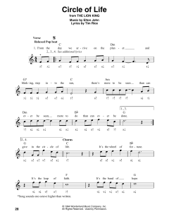 Circle Of Life von Elton John (Download) 