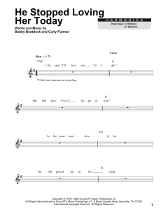 He Stopped Loving Her Today von George Jones (Download) 