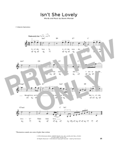 Isn't She Lovely von Stevie Wonder (Download) 