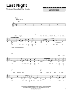 Last Night von Walter Jacobs (Download) 