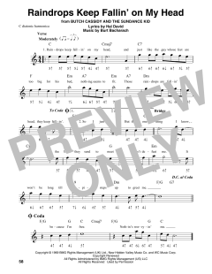 Raindrops Keep Fallin' On My Head von Hal David (Download) 