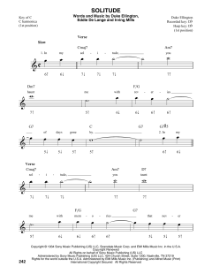 Solitude von Duke Ellington (Download) 