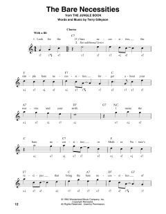 The Bare Necessities von Terry Gilkyson (Download) 