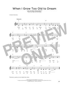When I Grow Too Old To Dream von Sigmund Romberg (Download) 