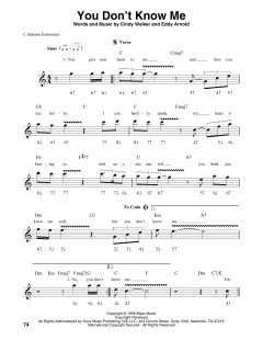 You Don't Know Me von Eddy Arnold (Download) 