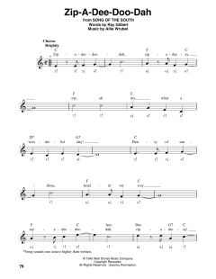 Zip-A-Dee-Doo-Dah von Ray Gilbert (Download) 