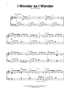 I Wonder As I Wander von John Jacob Niles (Download) 