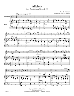 Alleluja von Wolfgang Amadeus Mozart (Download) 