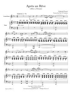 Apres un Reve von Gabriel Fauré (Download) 