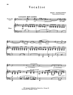 Vocalise von Sergei Rachmaninow (Download) 