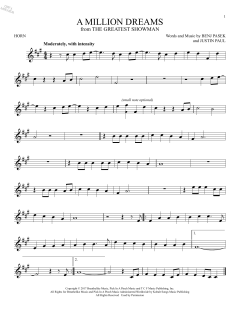 A Million Dreams von Benj Pasek (Download) 