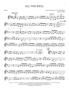 All Too Well von Taylor Swift (Download) 