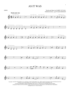 As It Was von Harry Styles (Download) 