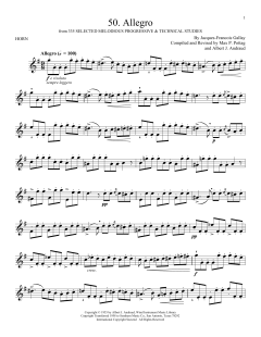 Etude No. 50 von Jacques-François Gallay (Download) 