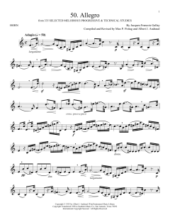 Etude No. 70 von Jacques-François Gallay (Download) 