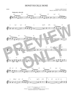 Honeysuckle Rose von Andy Razaf (Download) 