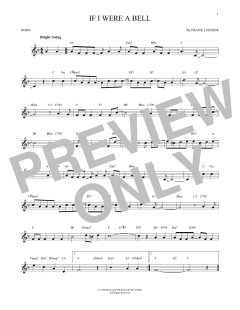If I Were A Bell von Frank Loesser (Download) 