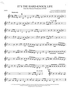 It's The Hard-Knock Life von Martin Charnin (Download) 