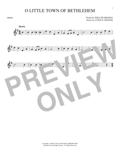 O Little Town Of Bethlehem von Lewis H. Redner (Download) 