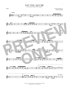 Say You, Say Me von Lionel Richie (Download) 