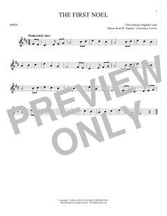 The First Noel von W. Sandys' Christmas Carols (Download) 