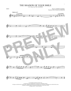 The Shadow Of Your Smile von Johnny Mandel (Download) 