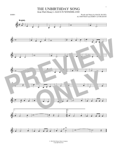 The Unbirthday Song von Al Hoffman (Download) 