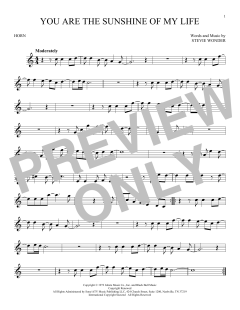 You Are The Sunshine Of My Life von Stevie Wonder (Download) 