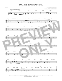 You Are Too Beautiful von Richard Rodgers (Download) 