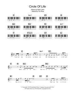 Circle Of Life von Elton John (Download) 