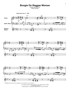 Boogie On Reggae Woman von Stevie Wonder (Download) 