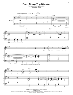 Burn Down The Mission von Elton John (Download) 