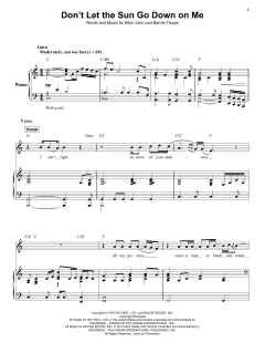 Don't Let The Sun Go Down On Me von Elton John (Download) 