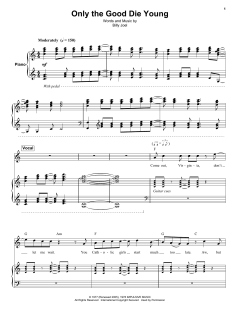 Only The Good Die Young von Billy Joel (Download) 