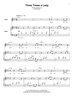 Three Times A Lady von The Commodores (Download) 