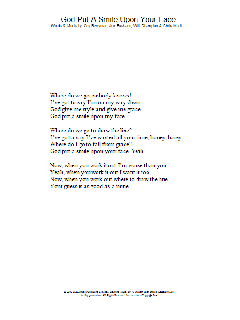 God Put A Smile Upon Your Face (Download) 