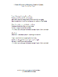 I Saw Mommy Kissing Santa Claus (Download) 