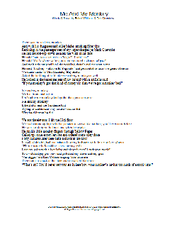 Me And My Monkey (Download) 